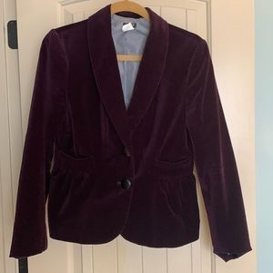 J Crew velvet blazer